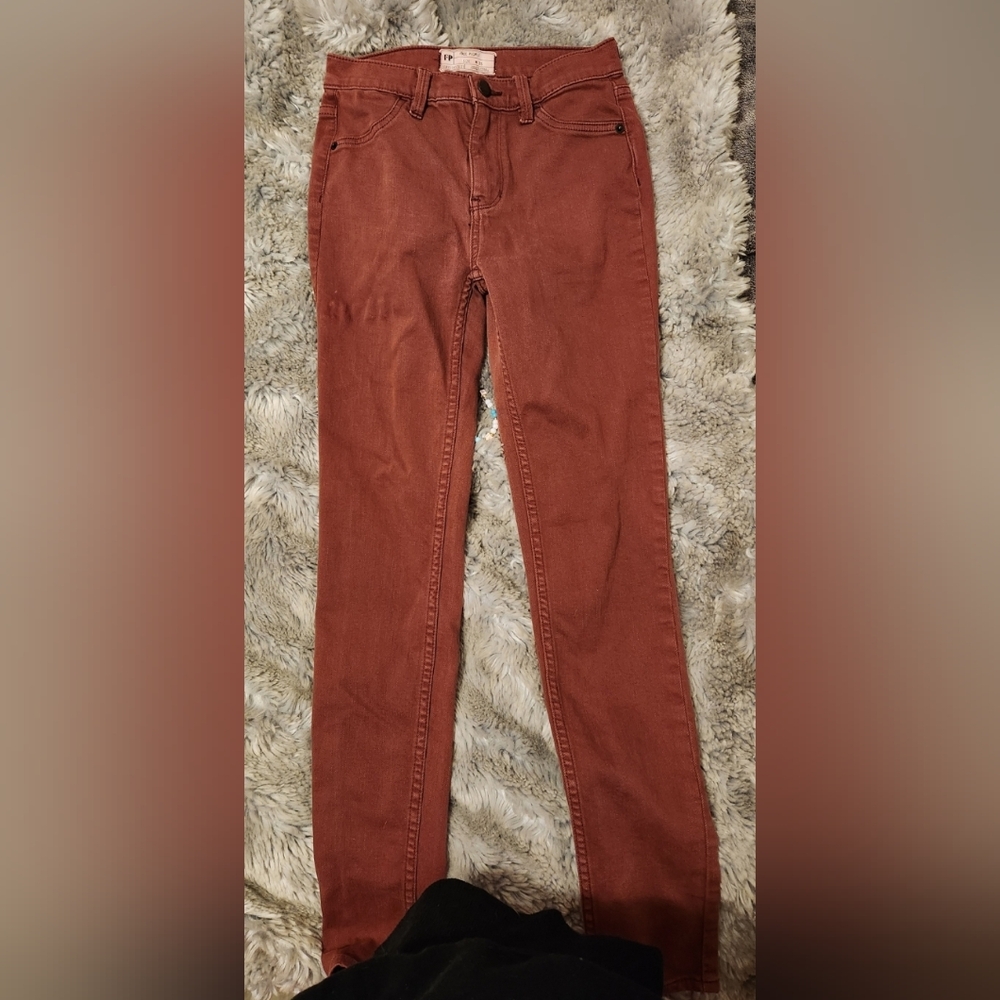 FREE PEOPLE Russet Color Cotton Jeans